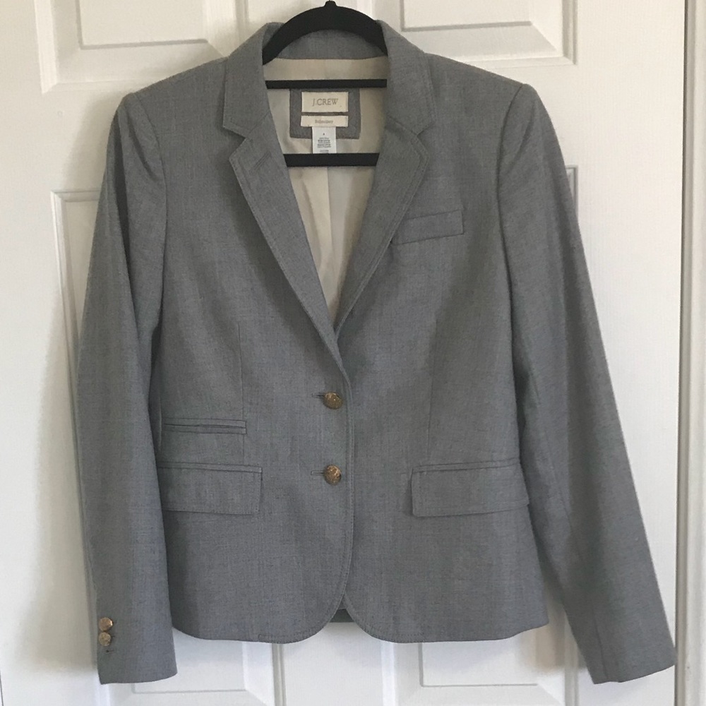 Jcrew Grey Schoolboy blazer